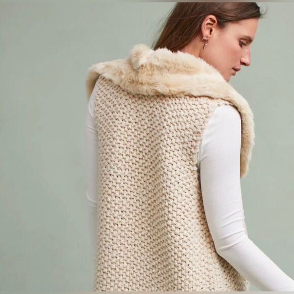 Anthropologie Lili’s Closet long sweater vest. Size SP - Picture 2 of 4